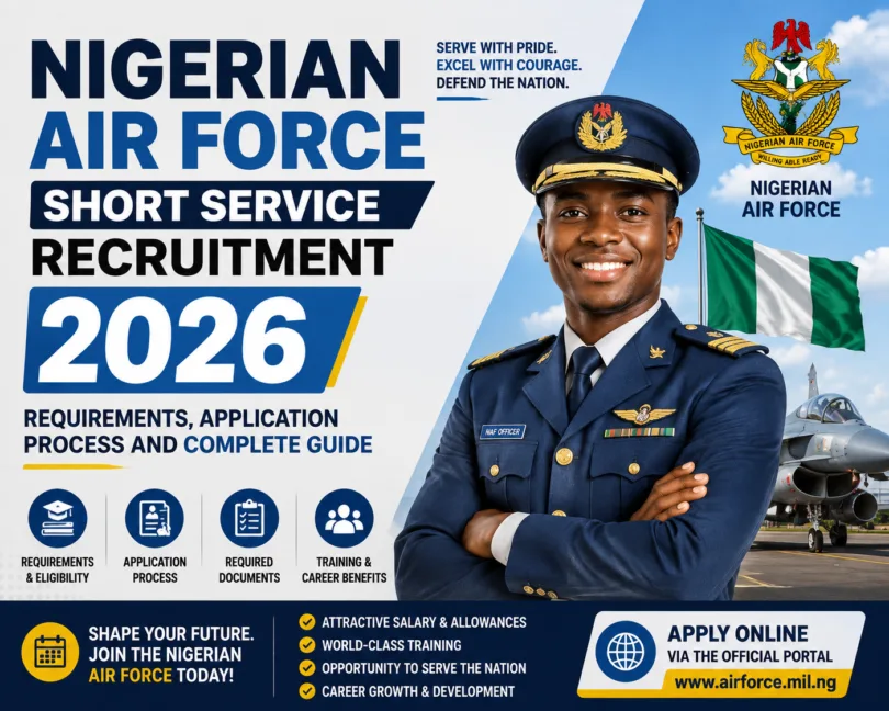 Nigerian Air Force Short Service Recruitment 2026